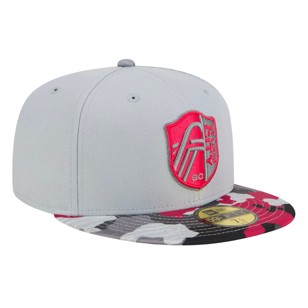 St Louis City SC Active Camo New Era Grey/Camo 59FIFTY Fitted Hat