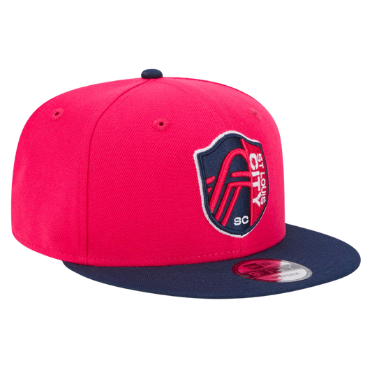 St Louis City SC Official Team Color 2Tone New Era Red/Navy 9FIFTY Adjustable Snapback Hat