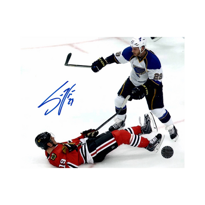 Steve Ott St Louis Blues Autographed Big Hit 8x10 Photo - Fan Cave COA