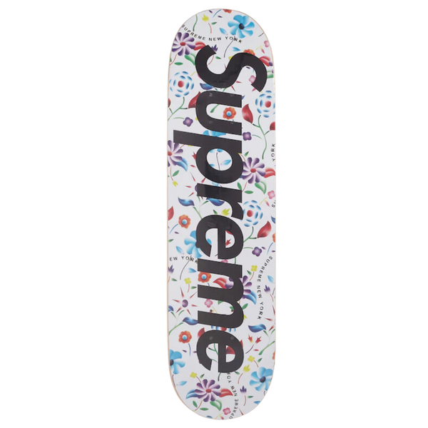 Supreme Airbrushed Floral Skateboard Deck - White