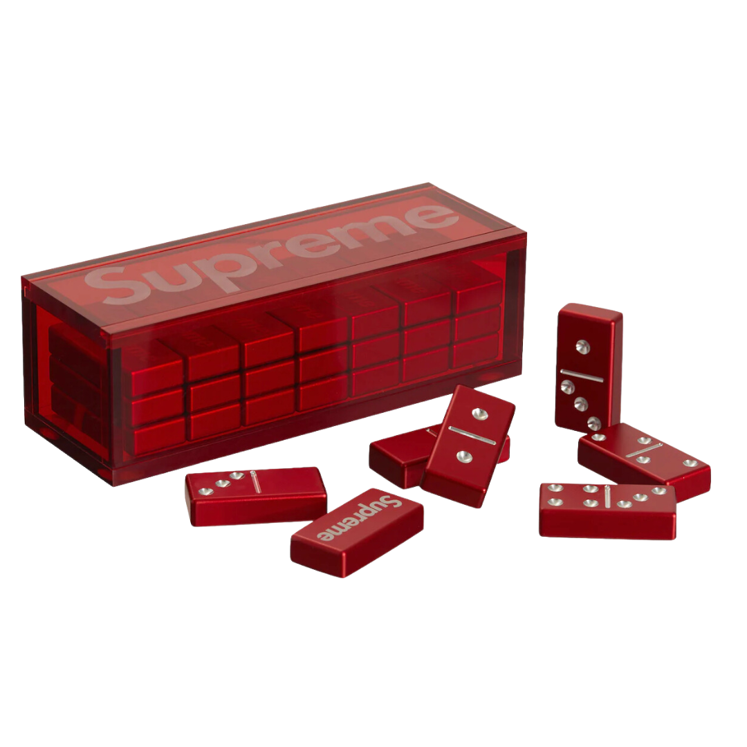 Supreme Aluminum Domino Set - Red