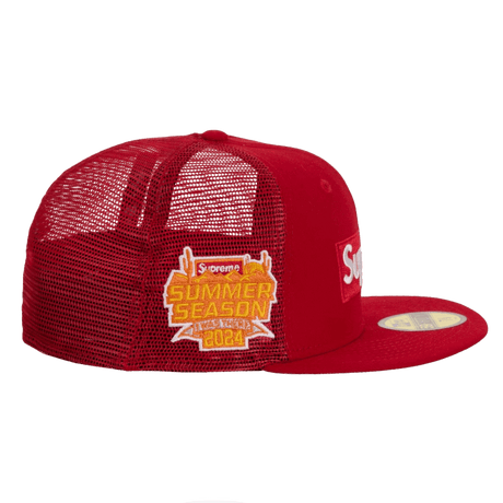 Supreme Box Logo Mesh Back New Era Red 59FIFTY Fitted Hat