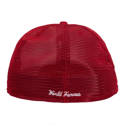 Supreme Box Logo Mesh Back New Era Fitted Hat - Red