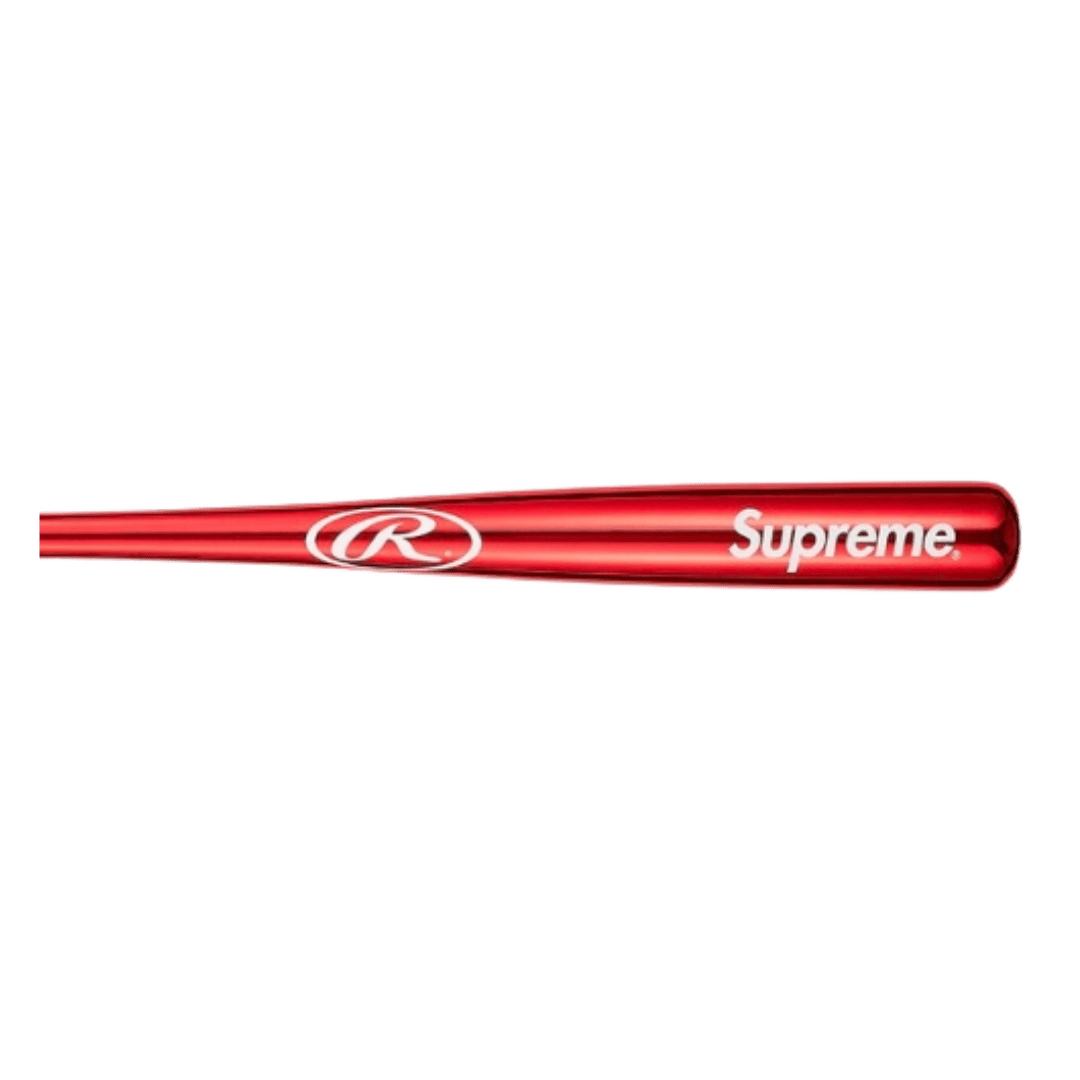 Supreme Rawlings Chrome Maple Wood Baseball Bat - Red