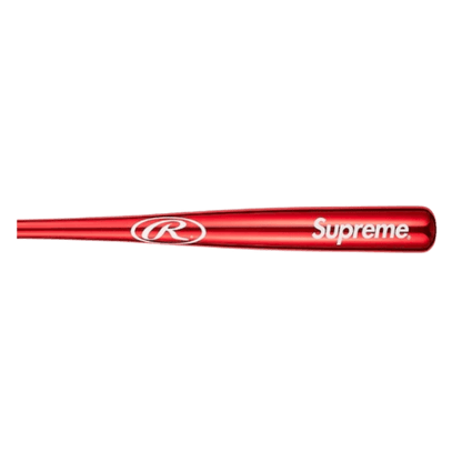 Supreme Rawlings Chrome Maple Wood Baseball Bat - Red