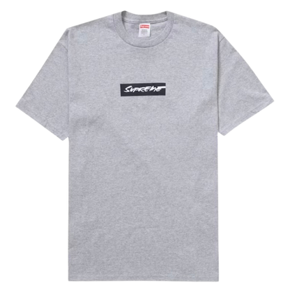 Supreme Futura Box Logo Short Sleeve Tee - Heather Grey