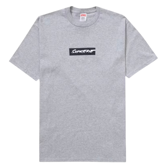 Supreme Futura Box Logo Short Sleeve Tee - Heather Grey