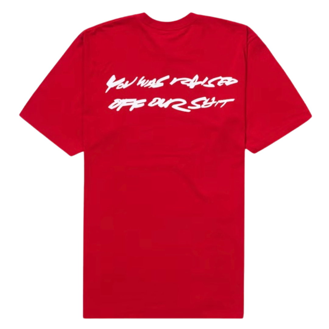 格安新作Supreme Futura Logo Tee Tシャツ/カットソー(半袖/袖なし)