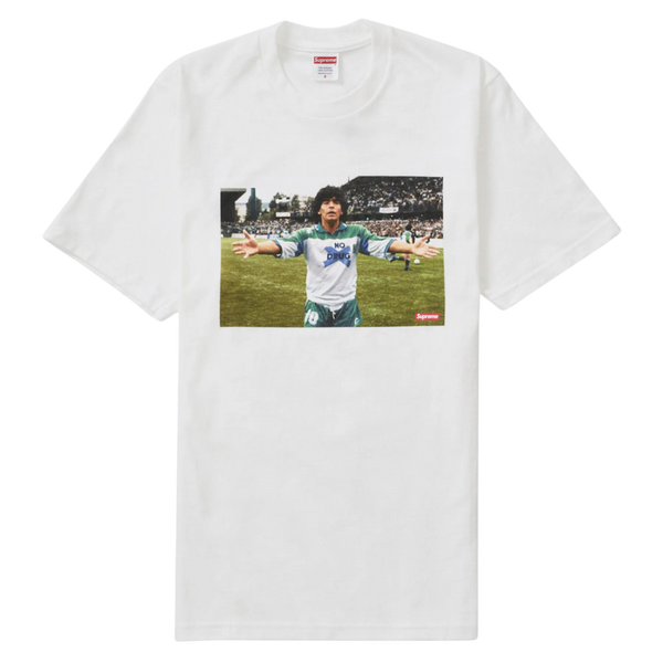 Supreme Maradona Short Sleeve Tee - White – Fan Cave