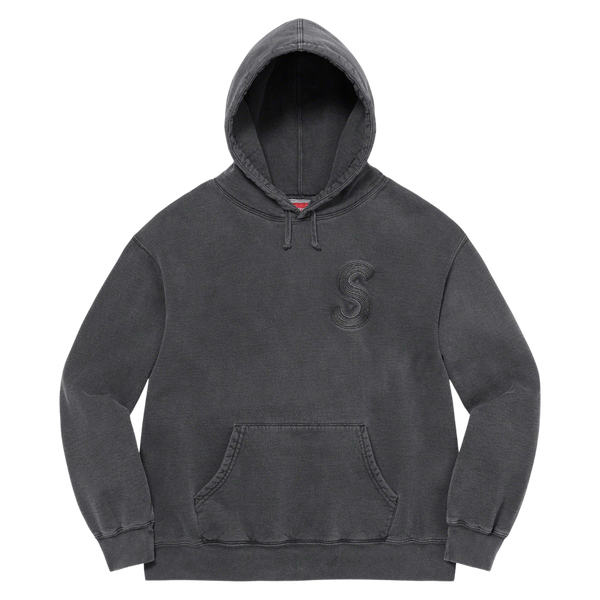 Supreme Overdyed S Logo Hoodie - Black – Fan Cave