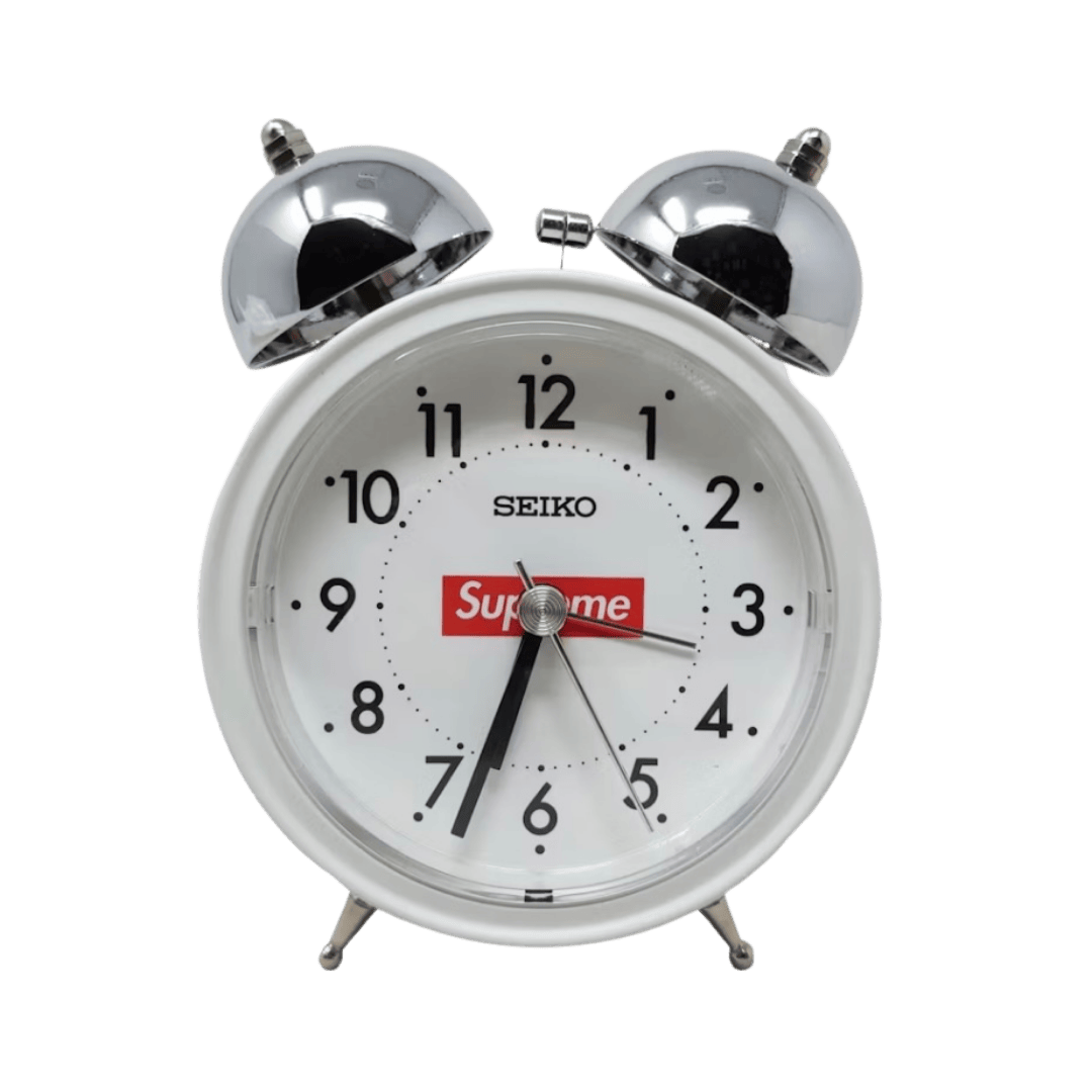 Supreme Seiko Alarm Clock - White