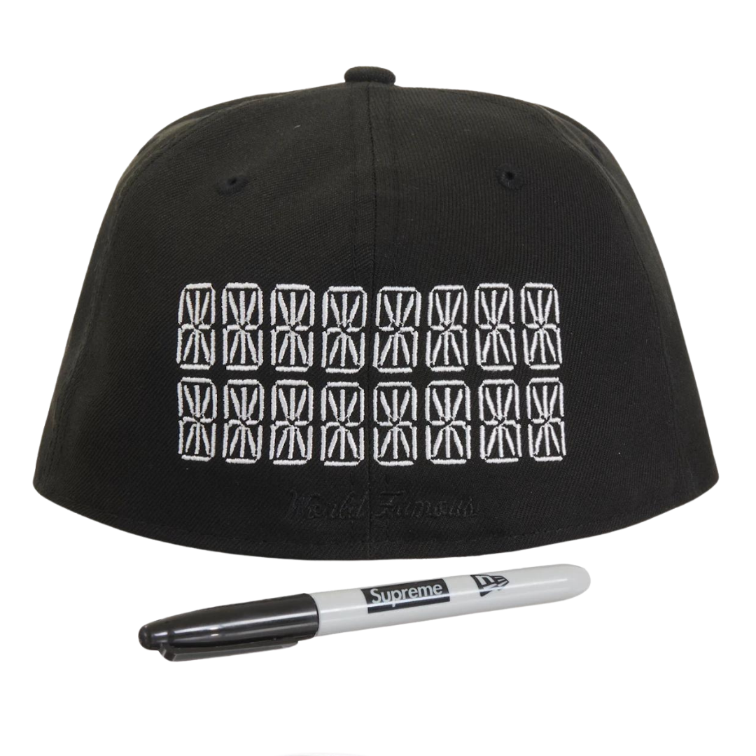 Supreme Sharpie Box Logo New Era Fitted Hat - Black