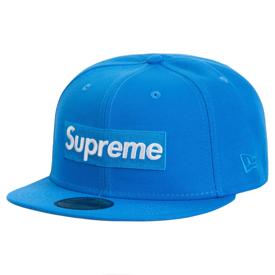 Supreme Sharpie Box Logo New Era Fitted Hat - Blue