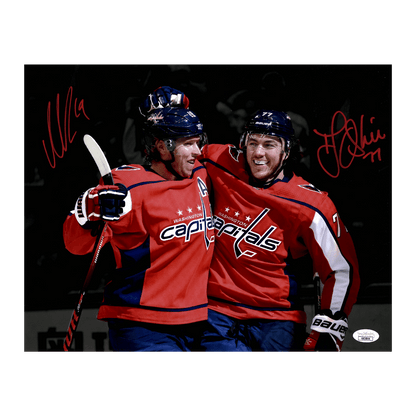 Nicklas Bäckström & TJ Oshie Washington Capitals Dual Autographed Photo - JSA COA