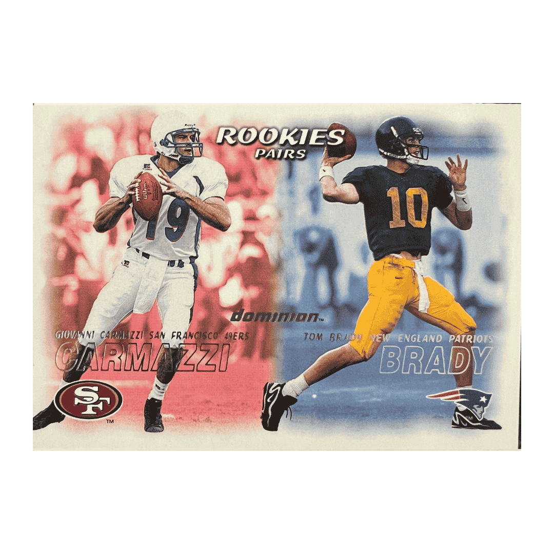 Tom Brady 2000 Skybox Dominion Rookies Pair Rookie RC Card #234