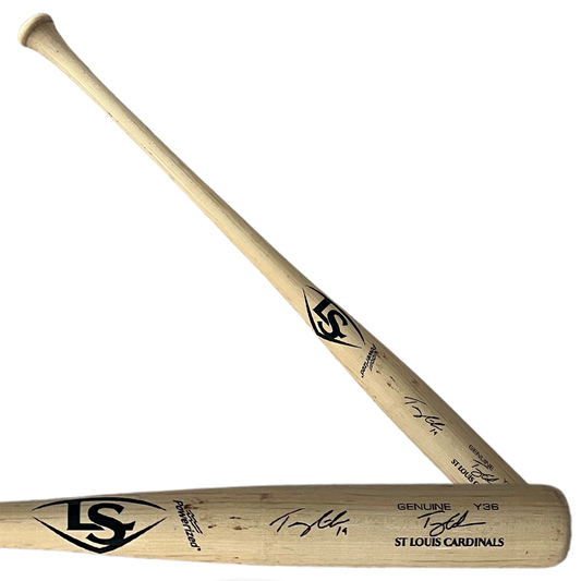 Tommy Edman St Louis Cardinals Autographed BP/Test Game Model Louisville Slugger Bat - JSA COA