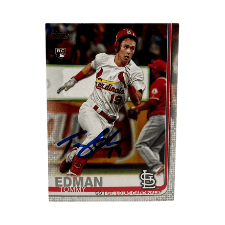 Tommy Edman 2019 Topps Update Autographed Rookie Card