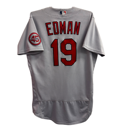 Tommy Edman St Louis Cardinals Game Issued Nike Away Jersey w/ Gibson Patch