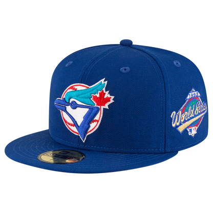 Toronto Blue Jays Throwback Logo 1993 World Series Patch New Era Royal 59FIFTY Fitted Hat