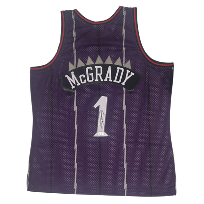 Tracy McGrady Toronto Raptors Autographed Mitchell and Ness 1998-99 HWC Swingman Jersey - Beckett COA