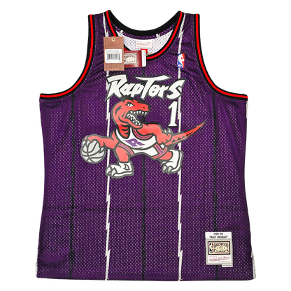 Tracy McGrady Toronto Raptors Autographed Mitchell and Ness 1998-99 HWC Swingman Jersey - Beckett COA