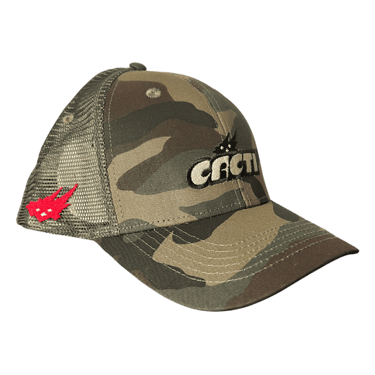 Travis Scott Cacti Trucker Meshback Adjustable Snapback Flex Hat - Camo