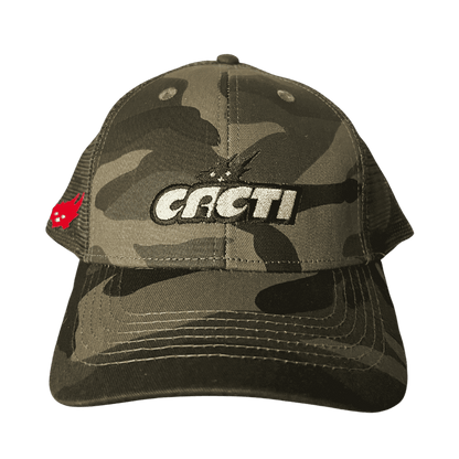 Travis Scott Cacti Trucker Meshback Adjustable Snapback Flex Hat - Camo