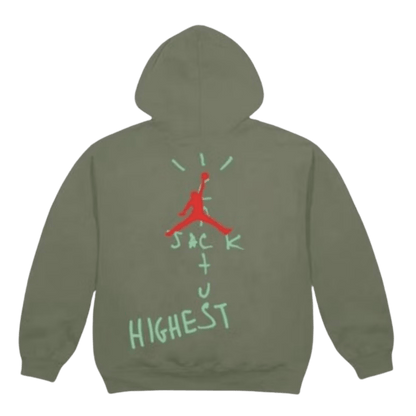 Travis Scott Jordan Cactus Jack Highest Hoodie - Olive