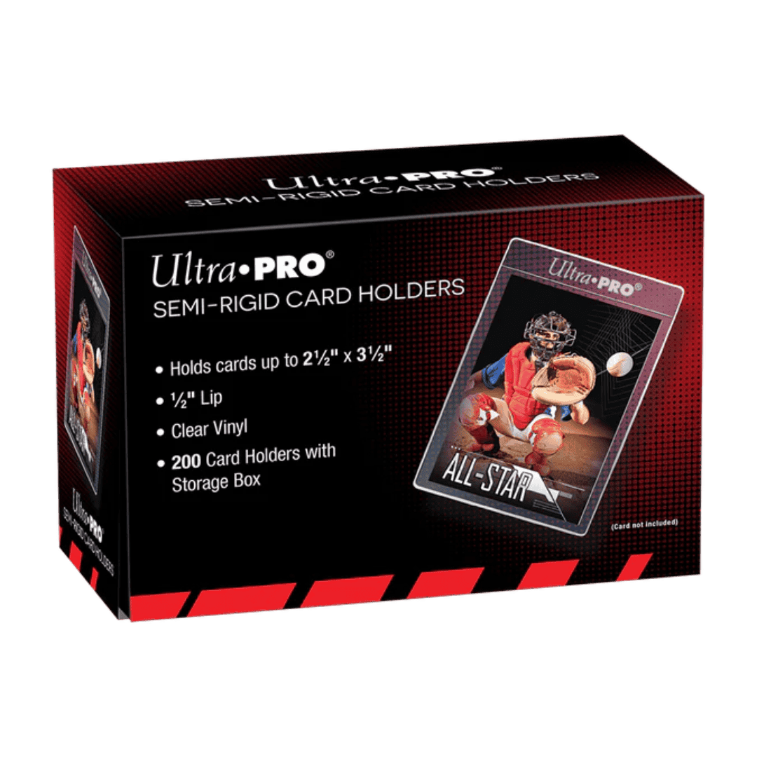 Ultra Pro 1/2" Lip Semi-Rigid Tall Card Holders - For Standard Cards- 200ct