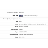Victor Scott II PSA 10 2022 Bowman Chrome Draft Prospect Autograph Rookie RC Card #CDAVS (VS2)