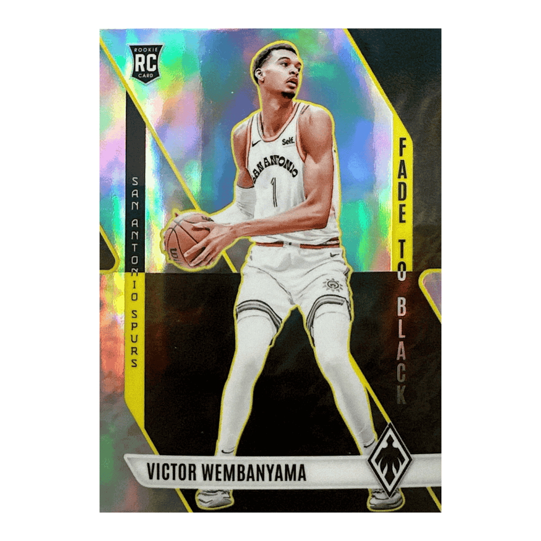 Victor Wembanyama 2023-24 Phoenix #11 Fade To Black Silver Rookie Card