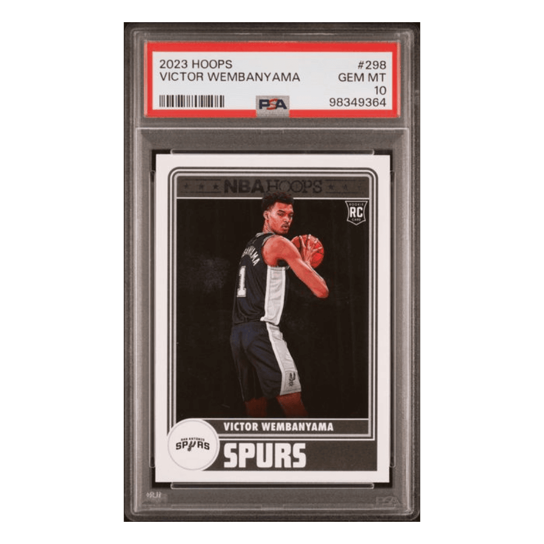 Victor Wembanyama PSA 10 2023 Panini Hoops Rookie RC Card #298