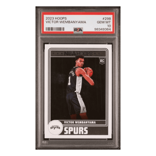 Victor Wembanyama PSA 10 2023 Panini Hoops Rookie RC Card #298