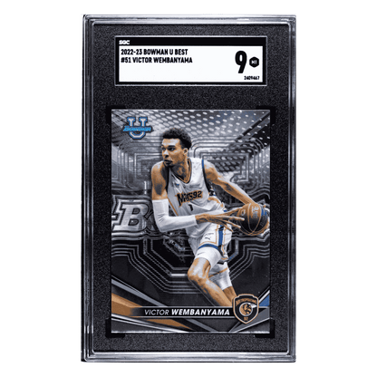 Victor Wembanyama SGC 9 2022-23 Bowman University Best Card #51