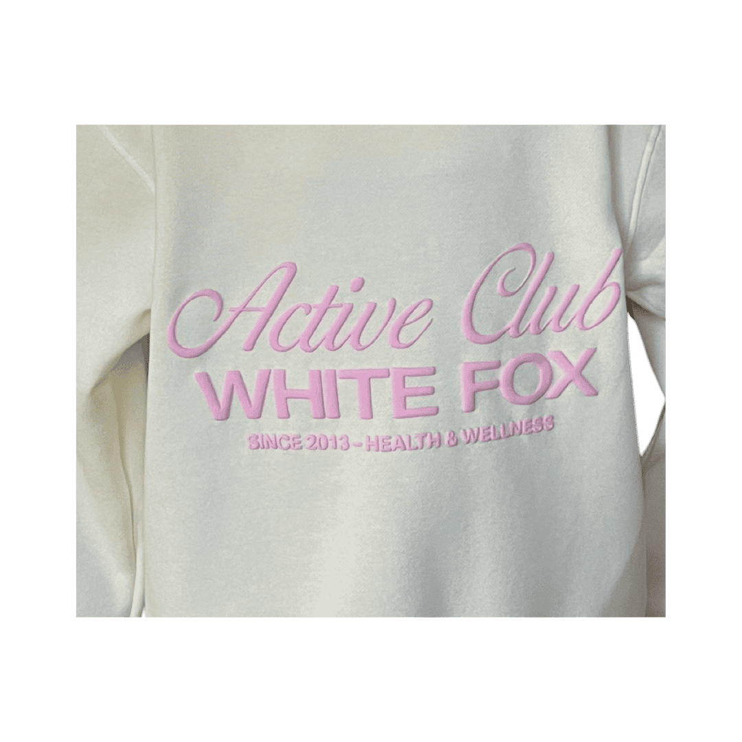 White Fox Active Club Oversized Hoodie - Off White