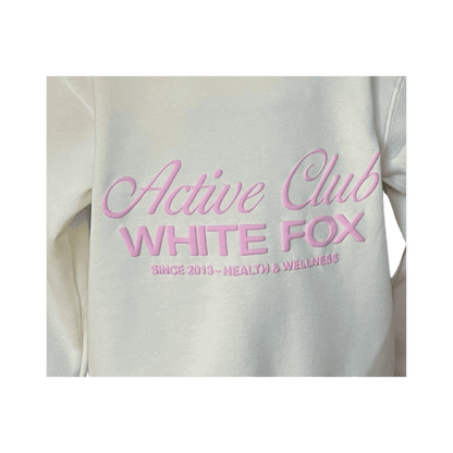 White Fox Active Club Oversized Hoodie - Off White