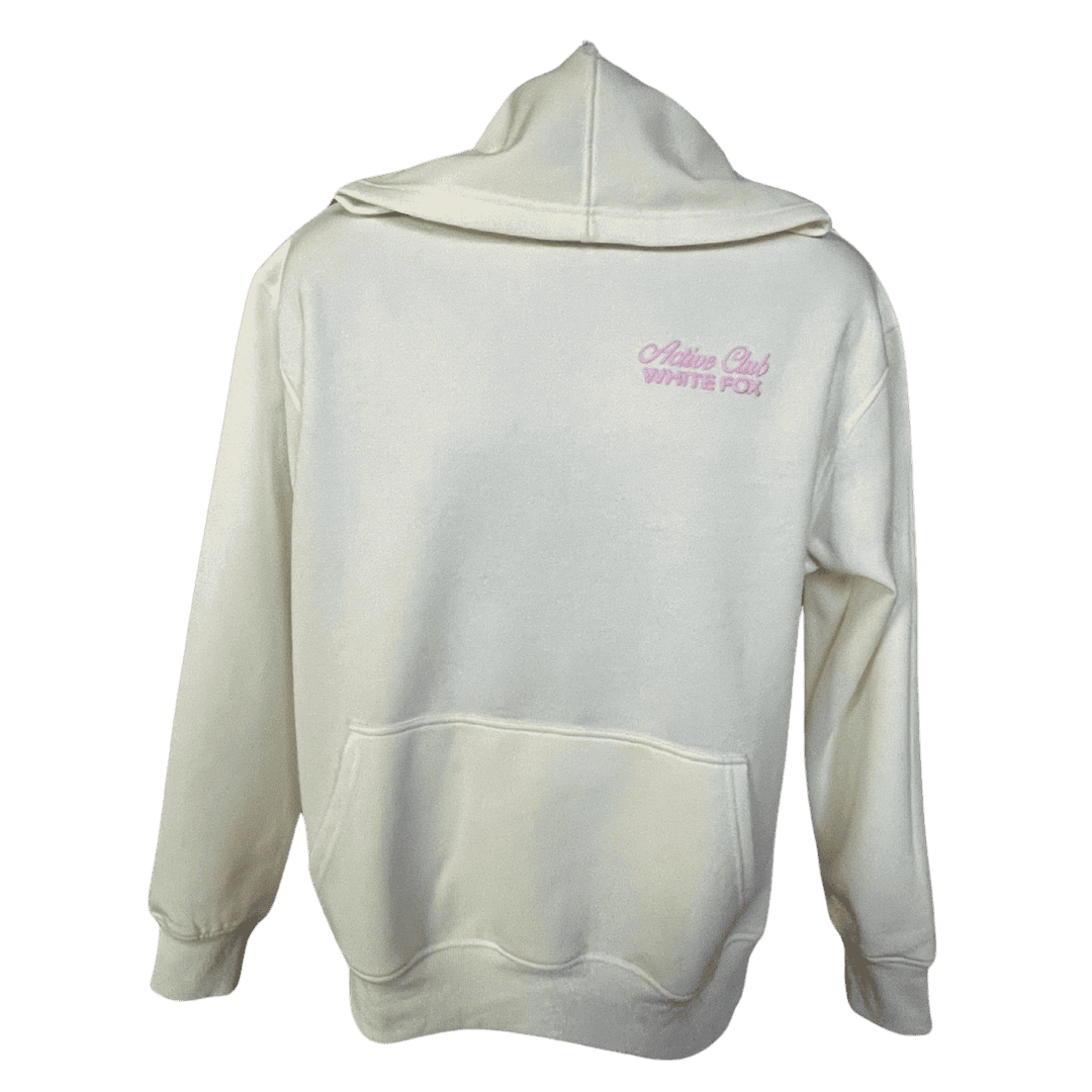 White Fox Active Club Oversized Hoodie - Off White