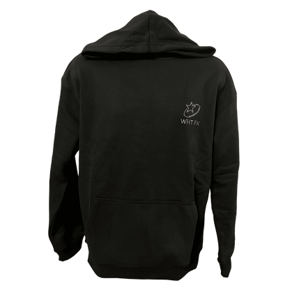 White Fox Always Shining Oversized Hoodie - Black