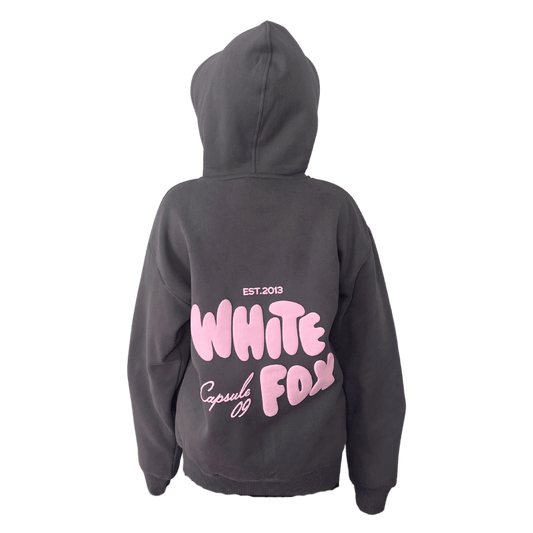 White Fox Capsule 9 Star Of The Moment Oversized Hoodie - Volcanic