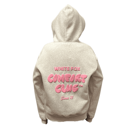 White Fox Comfort Club Oversized Hoodie - Mist