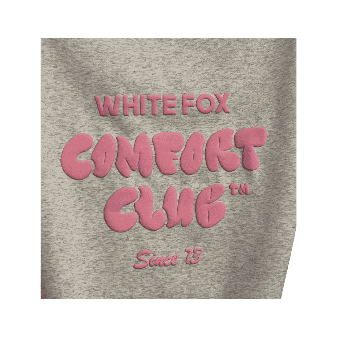 White Fox Comfort Club Oversized Hoodie - Mist