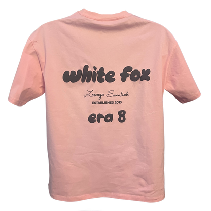 White Fox Era 8 Oversized Short Sleeve Tee - Marshmallow