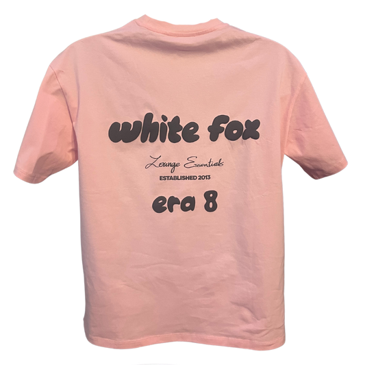 White Fox Era 8 Oversized Short Sleeve Tee - Marshmallow