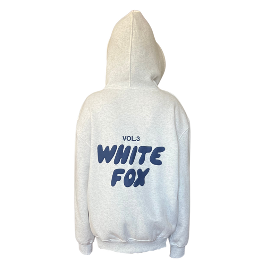 White Fox Offstage Oversized Hoodie - Mineral Grey