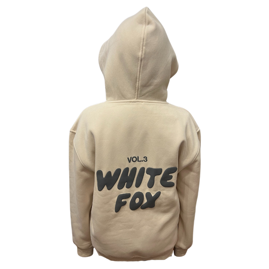 White Fox Offstage Oversized Hoodie - Pebble