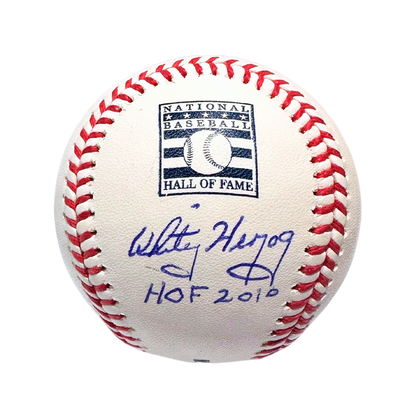 Whitey Herzog St Louis Cardinals Autographed Hall of Fame Logo Baseball with "HOF 2010" Inscription (SS) - JSA COA