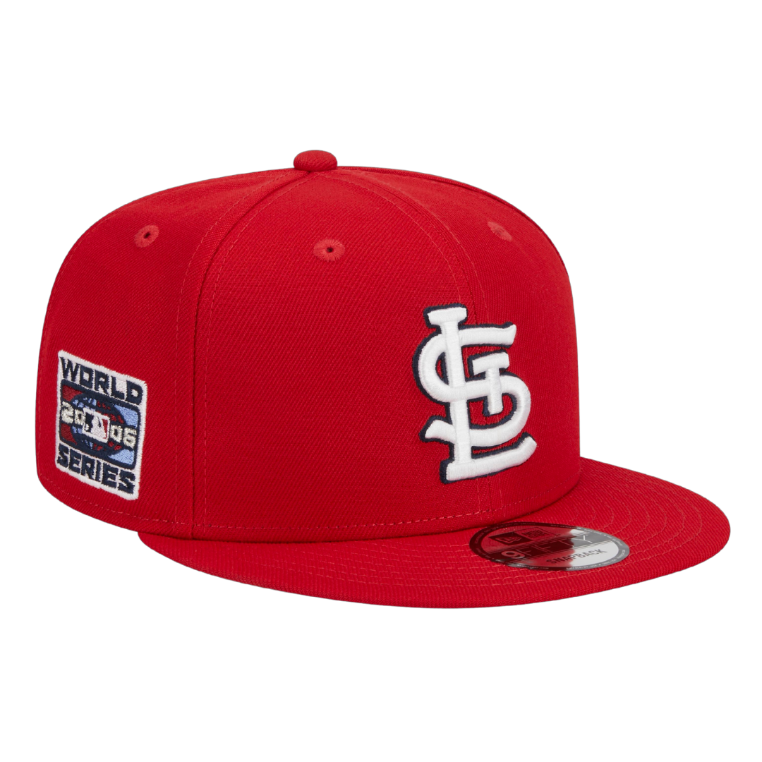 St Louis Cardinals STL 2006 World Series Patch New Era Red 9FIFTY Adjustable Snapback Hat